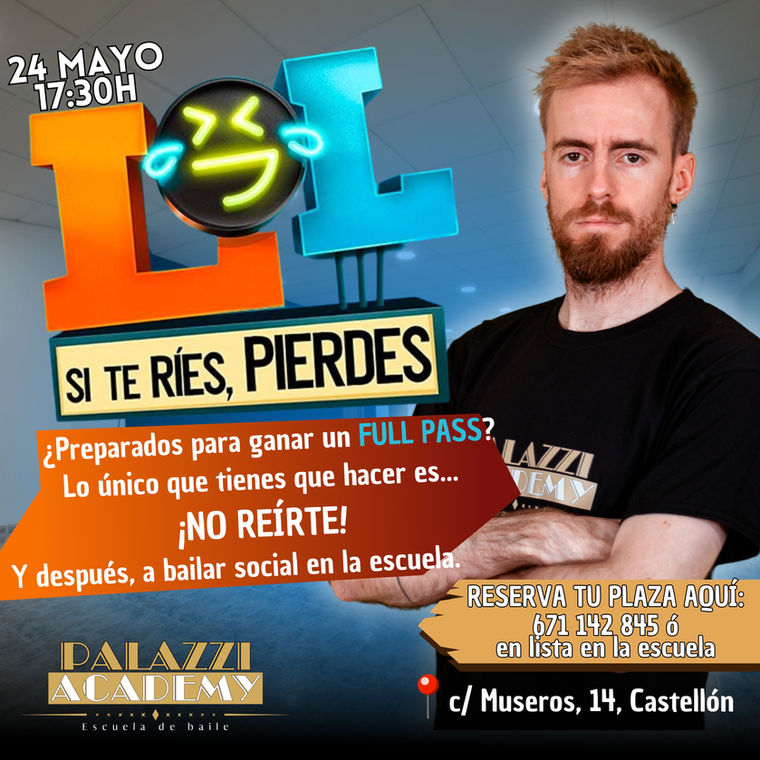 Cartel del evento LOL, si te ríes pierdes